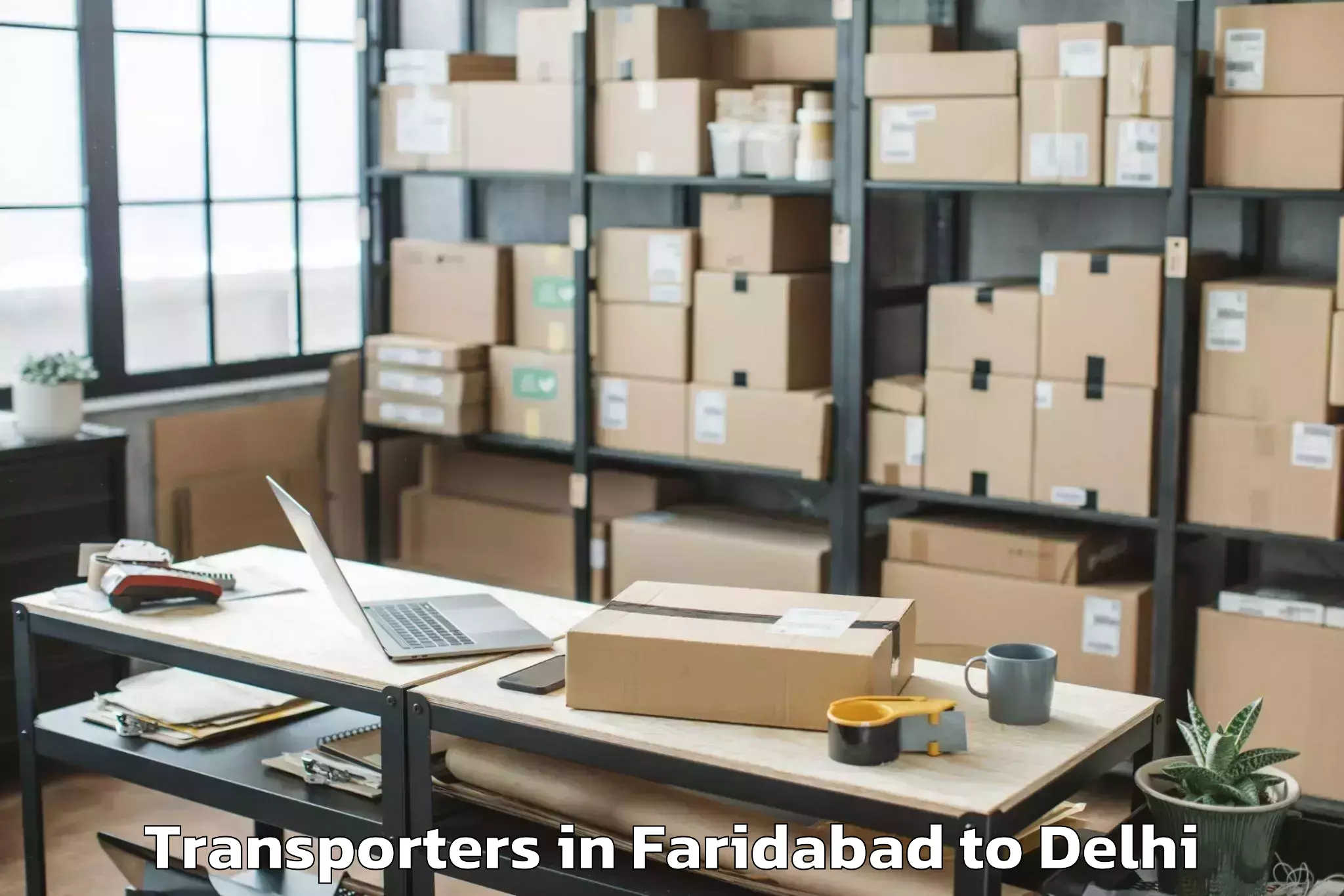 Faridabad to Naraina Transporters Booking